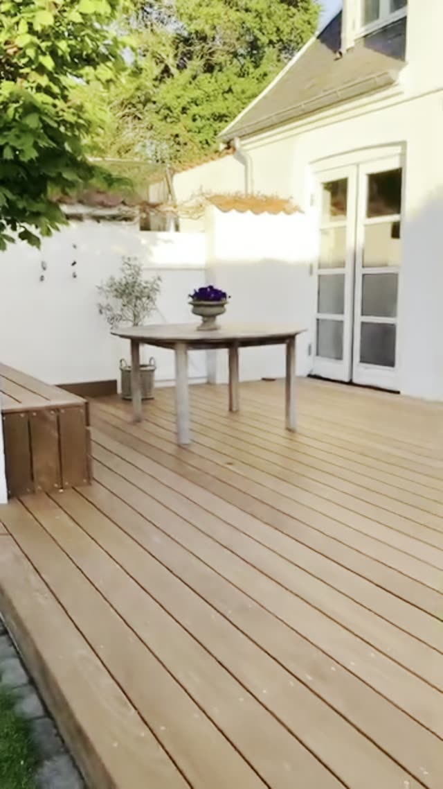 Færdig terrasse, klar til sommer